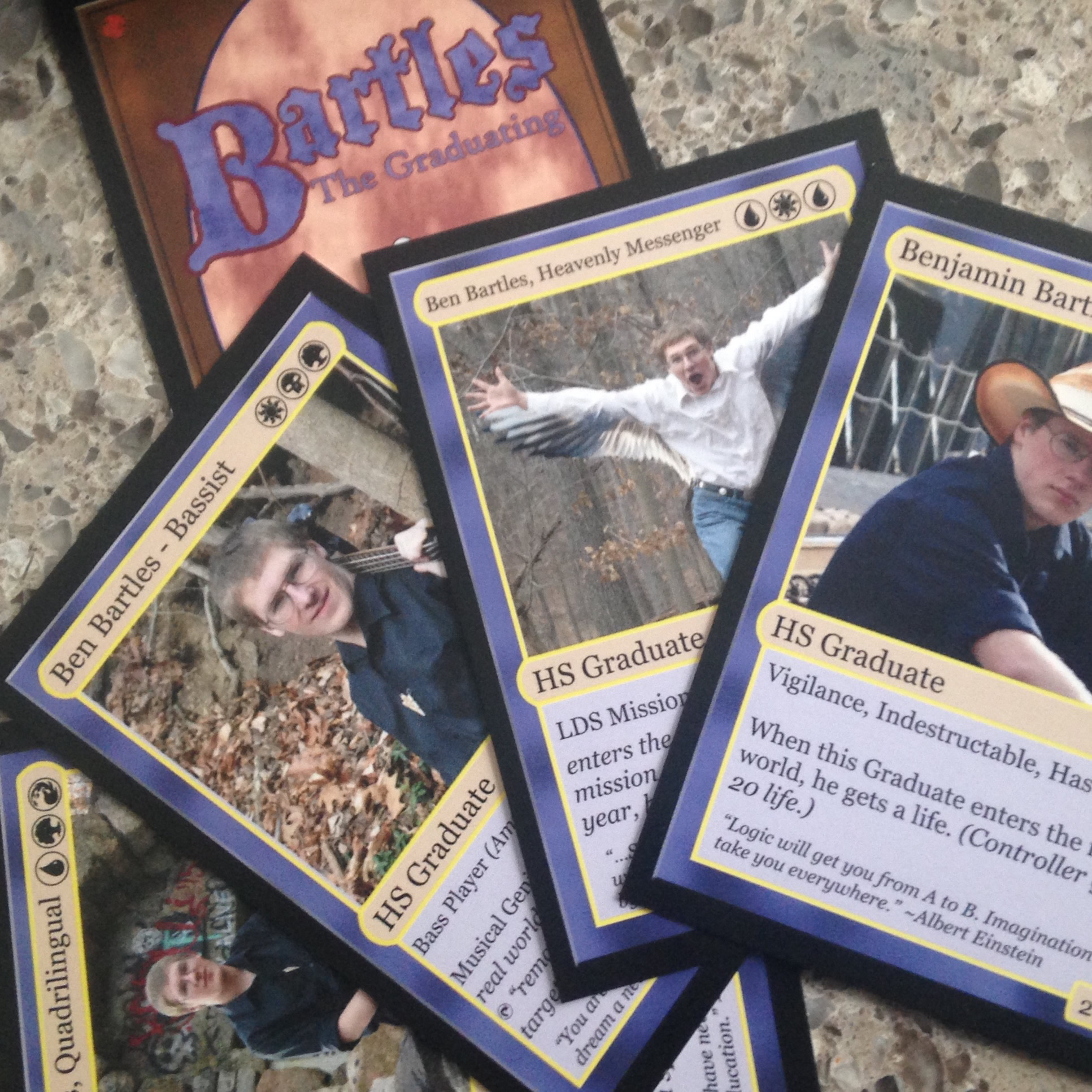 Bartles the Graduating - Trading card spoof on Magic, the Gathering cards