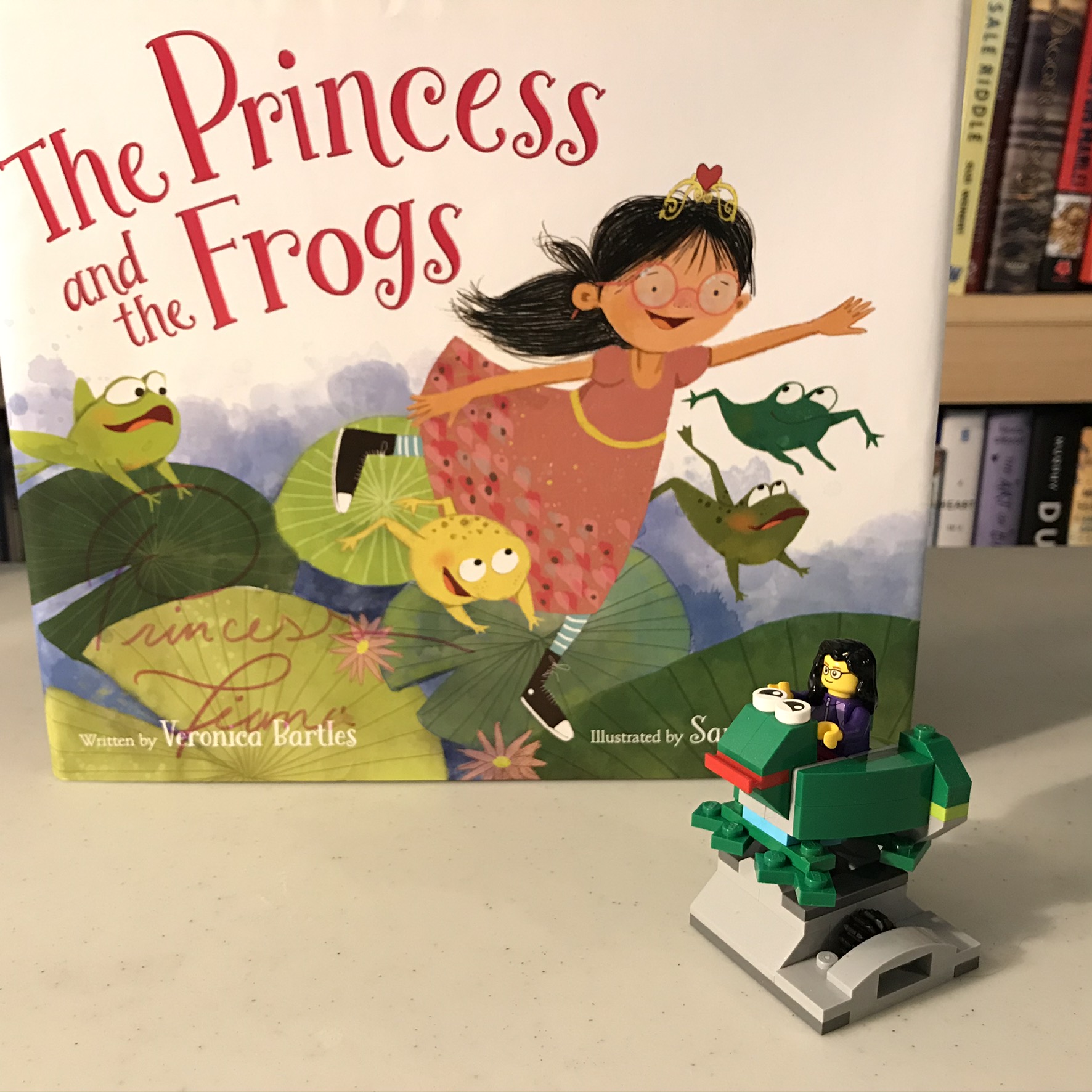 The Princess and the Frogs by Veronica Bartles - free hopping LEGO frog instructions
