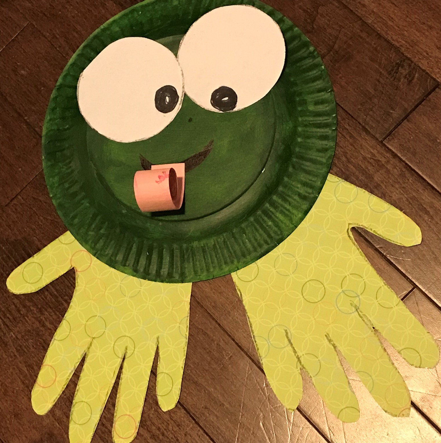 The Princess and the Frogs by Veronica Bartles - free paper plate frog instructions