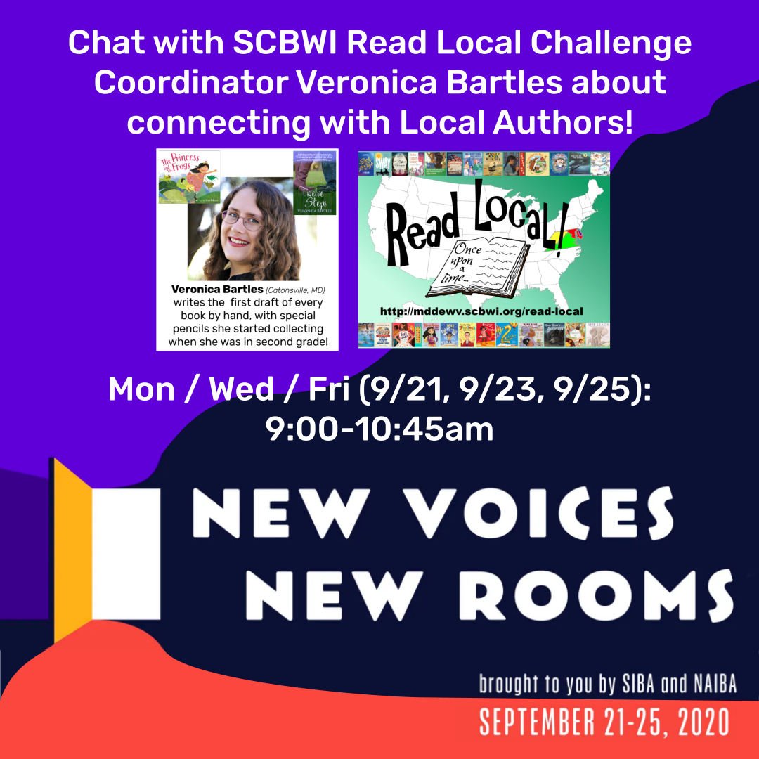 meet Read Local Coordinator and author Veronica Bartles to talk about coordinating with local authors during the SCBWI Office Hours on Monday, Wednesday, and Friday, from 9-10:45am
